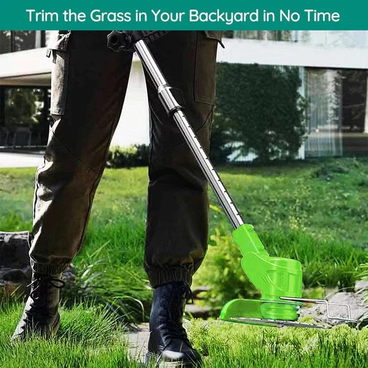 Versatile Cordless Lawn Edger with Adjustable Features