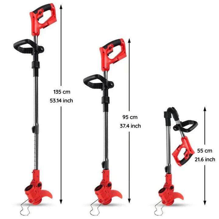 Versatile Cordless Lawn Edger with Adjustable Features