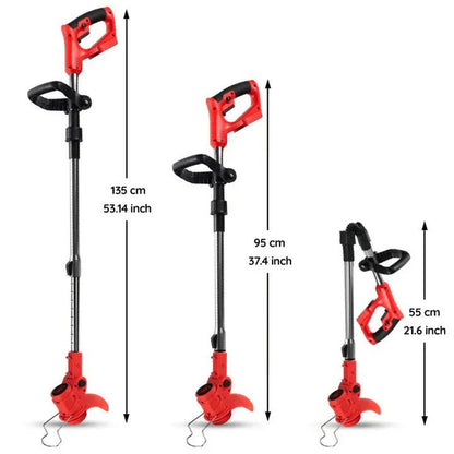 Versatile Cordless Lawn Edger with Adjustable Features