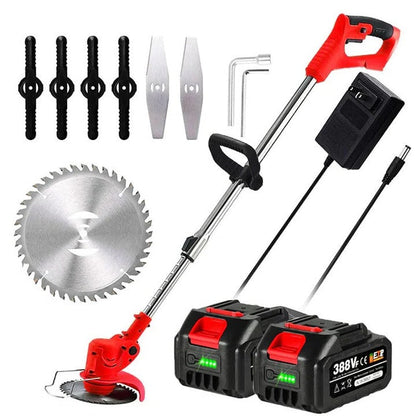 Versatile Cordless Lawn Edger with Adjustable Features