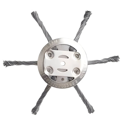 Durable Steel Brush Attachment for Efficient Lawn Care