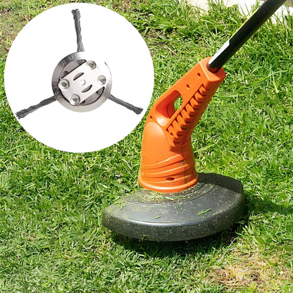 Durable Steel Brush Attachment for Efficient Lawn Care
