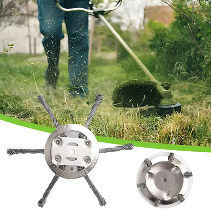 Durable Steel Brush Attachment for Efficient Lawn Care