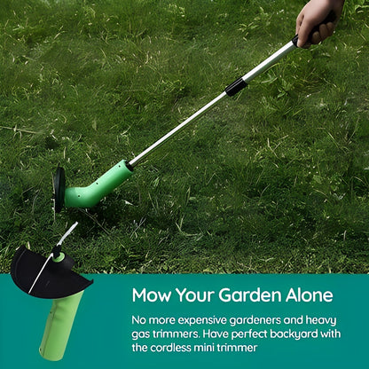 Compact Battery-Operated Lawn Edger and Grass Cutter
