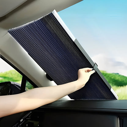 Compact Retractable Sunshade for Vehicle Windows