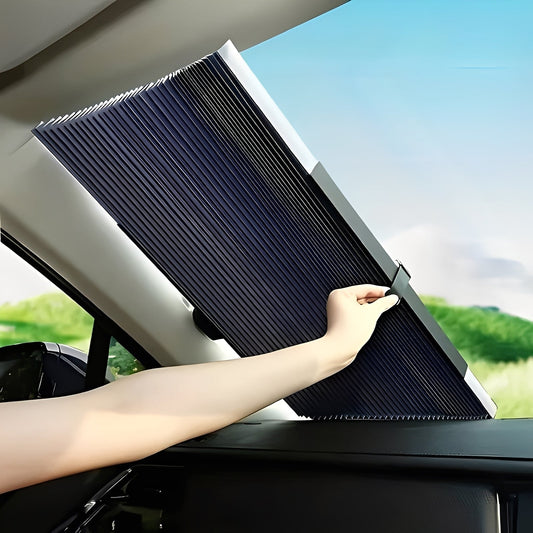 Compact Retractable Sunshade for Vehicle Windows