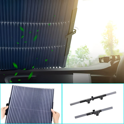 Compact Retractable Sunshade for Vehicle Windows