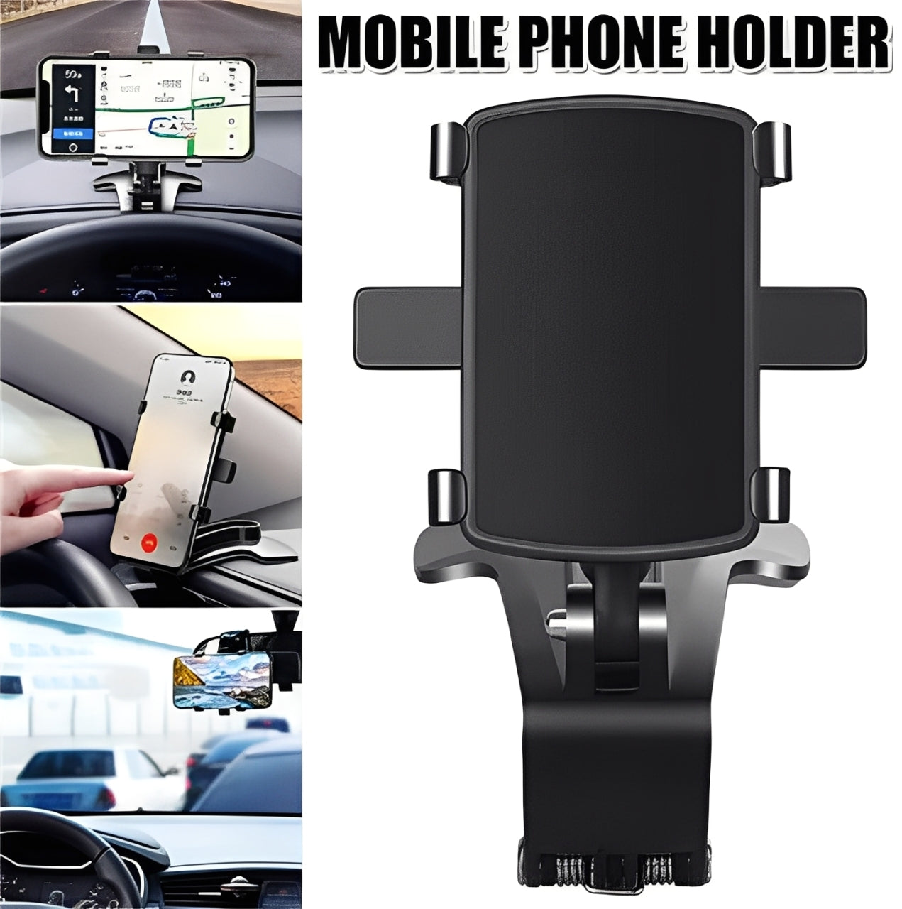 Versatile Car Phone Mount with 360° Rotation