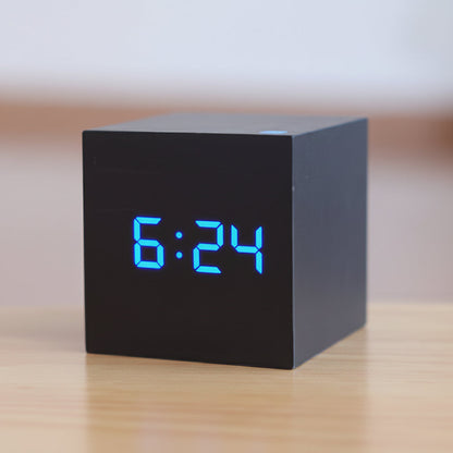 Natural Wood-Look LED Time Display Block