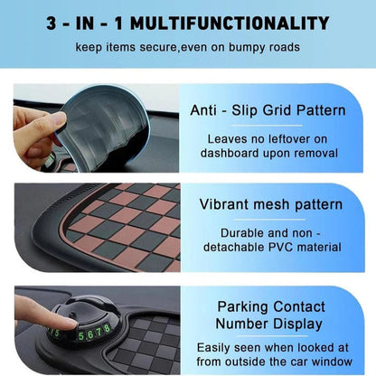 Versatile Dashboard Phone Mount with Storage Solutions