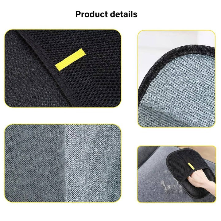 Pet Hair Remover Glove Duo for Effortless Grooming