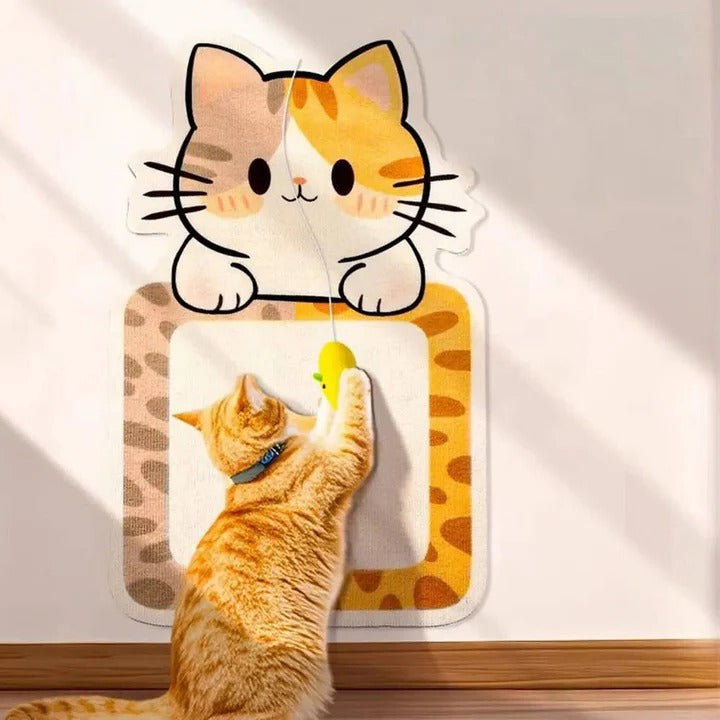 Vertical Cat Scratching Wall Panel for Clawing Fun