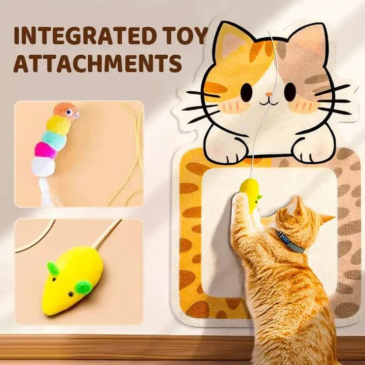 Vertical Cat Scratching Wall Panel for Clawing Fun