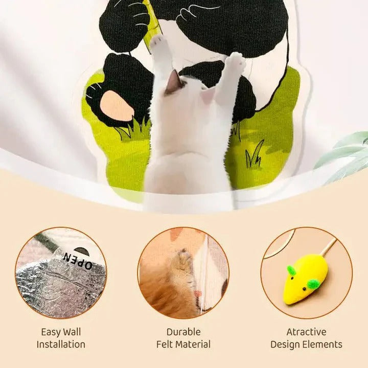 Vertical Cat Scratching Wall Panel for Clawing Fun