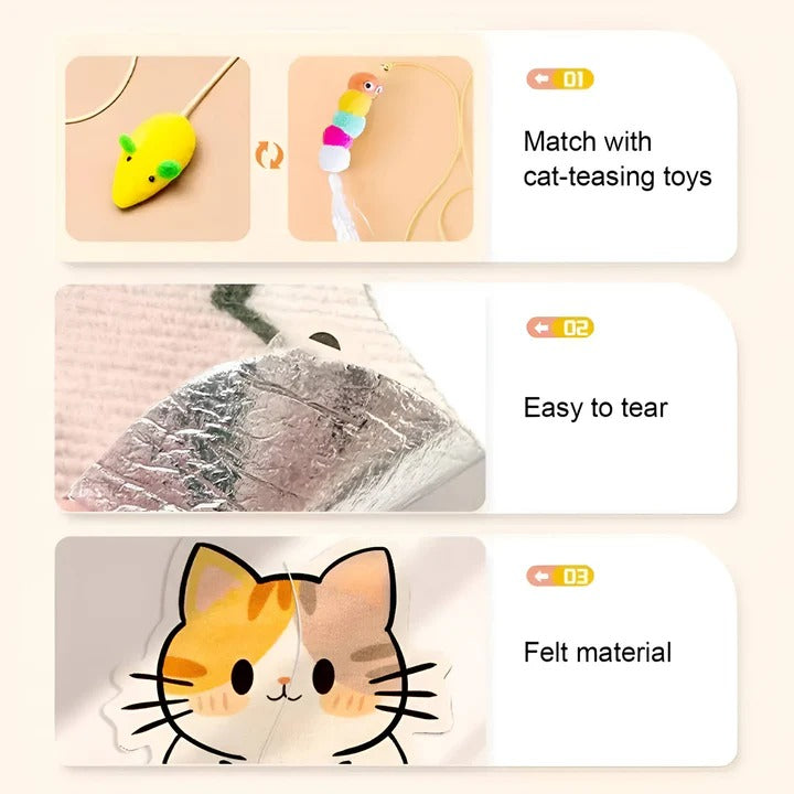 Vertical Cat Scratching Wall Panel for Clawing Fun
