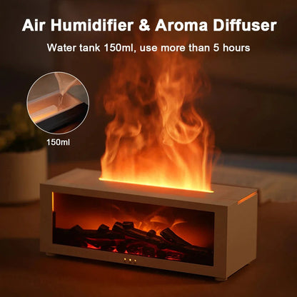 AromaMist Humidifier with Lifelike Flame Illumination
