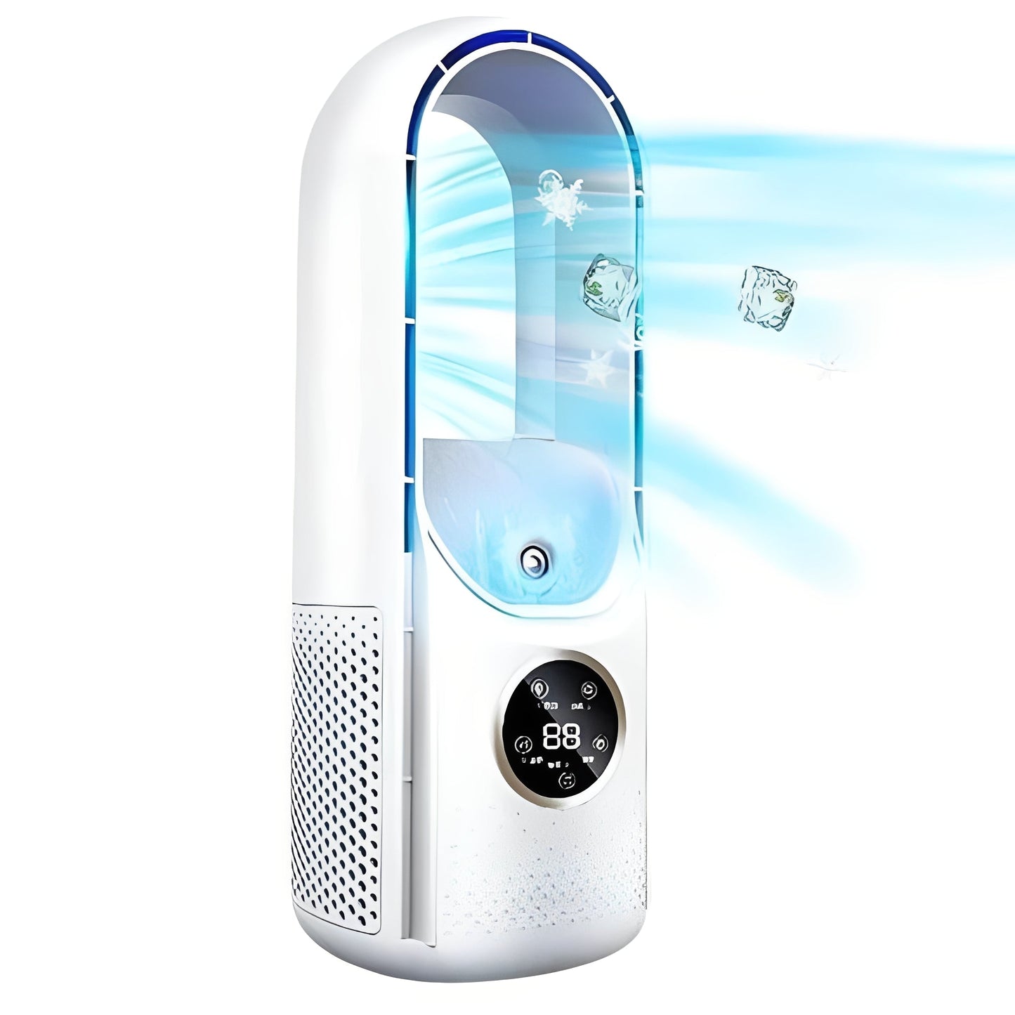 Compact Blade-Free Cooling Fan for Home & Office