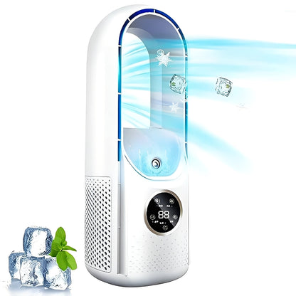 Compact Blade-Free Cooling Fan for Home & Office