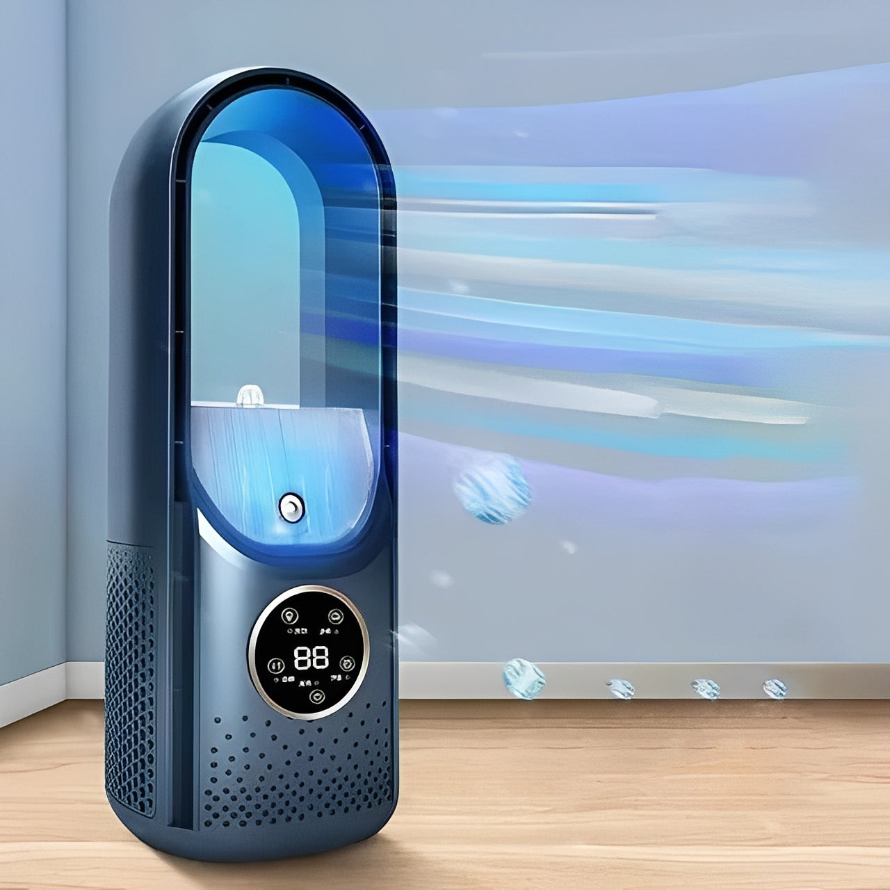 Compact Blade-Free Cooling Fan for Home & Office
