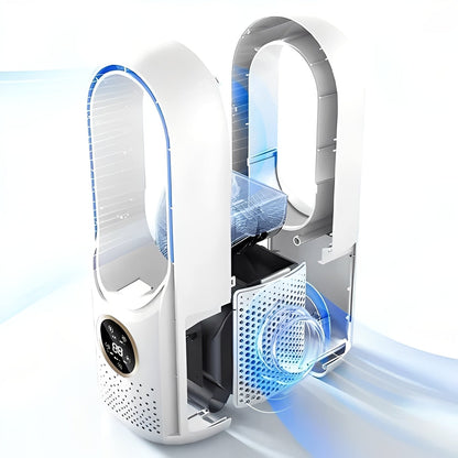 Compact Blade-Free Cooling Fan for Home & Office