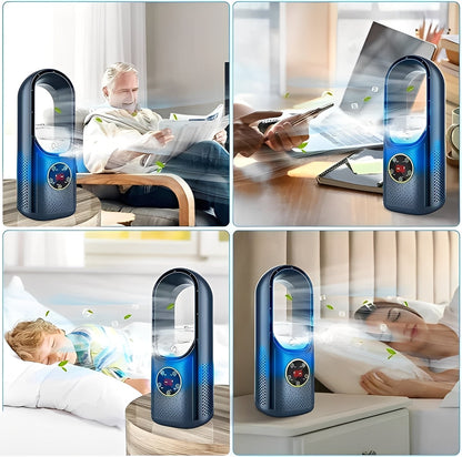 Compact Blade-Free Cooling Fan for Home & Office