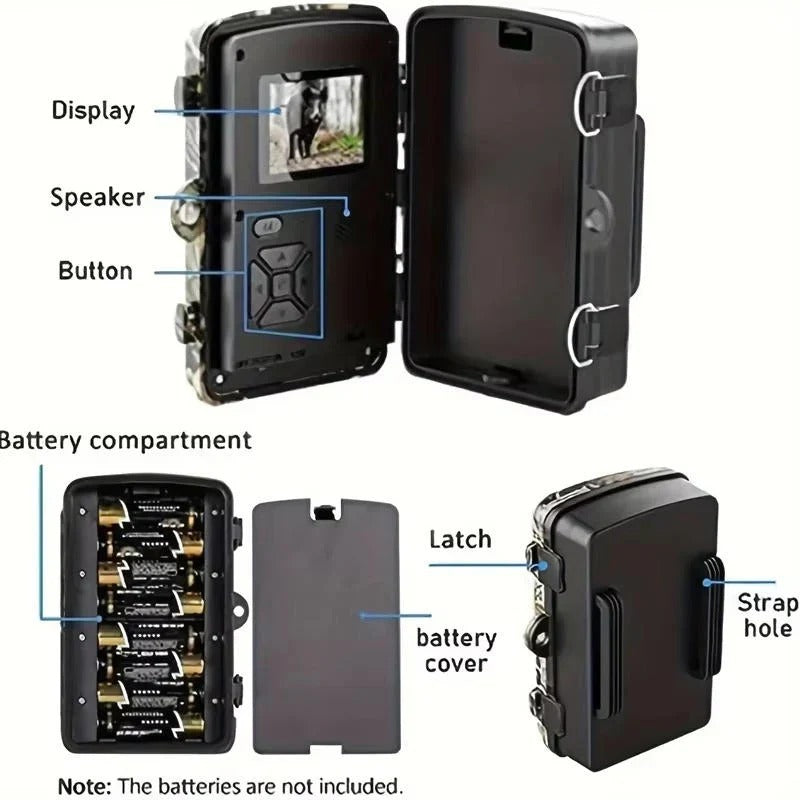 All-Weather Wildlife Surveillance Camera with Night Vision