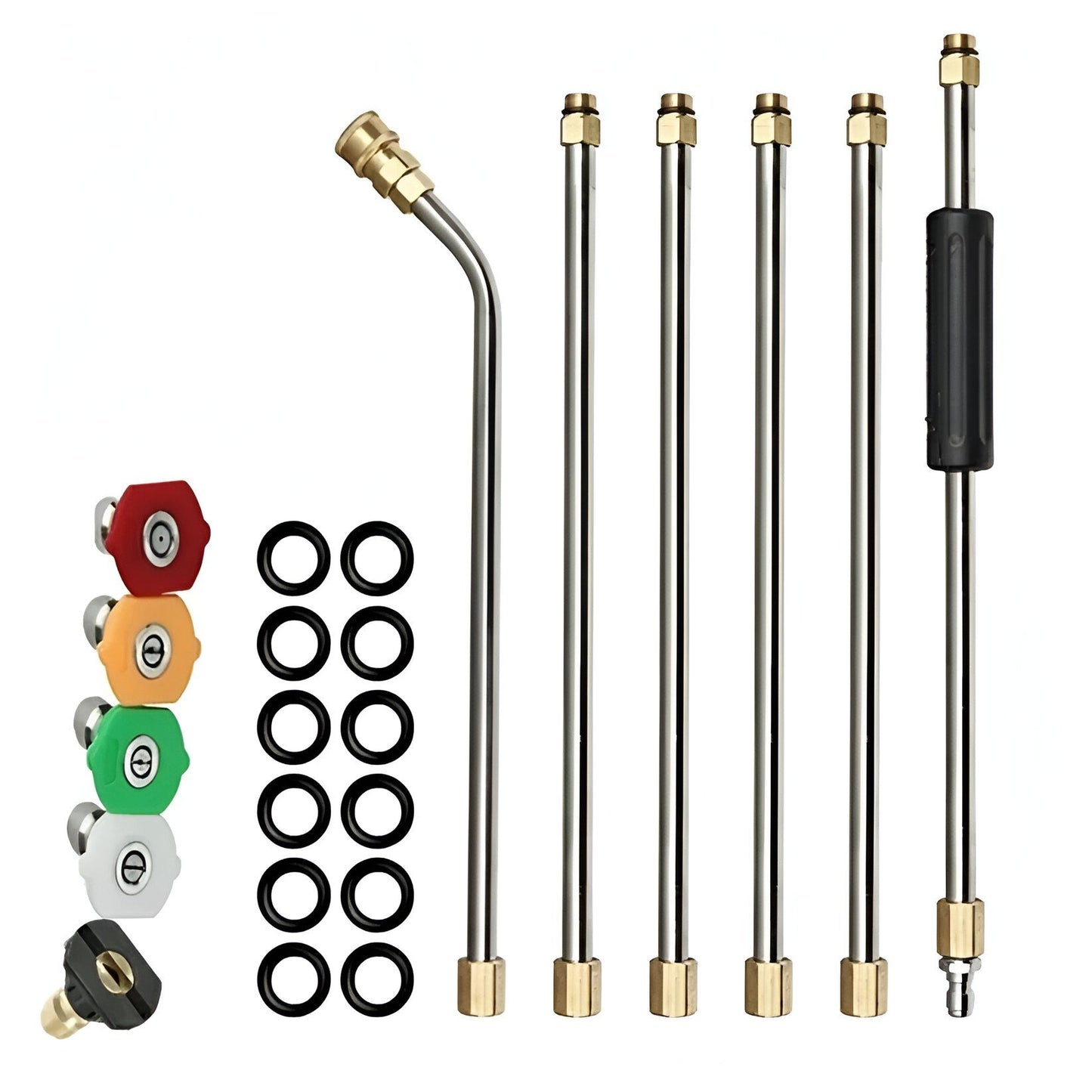 Extendable Cleaning Wand Set for Pressure Washers with Nozzles