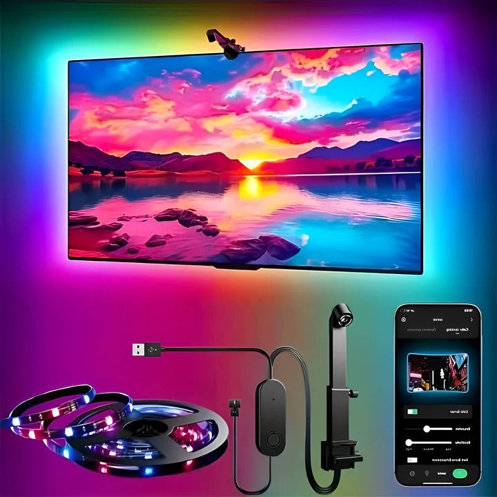 Dynamic LED Backlight Strip for Enhanced TV Ambiance