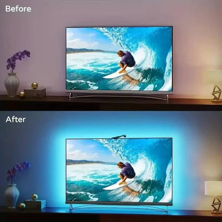 Dynamic LED Backlight Strip for Enhanced TV Ambiance