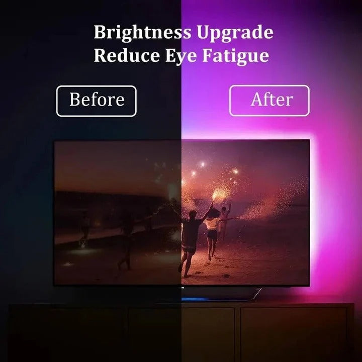 Dynamic LED Backlight Strip for Enhanced TV Ambiance