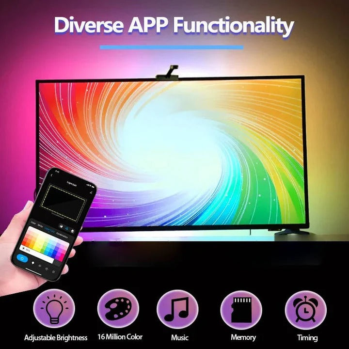 Dynamic LED Backlight Strip for Enhanced TV Ambiance
