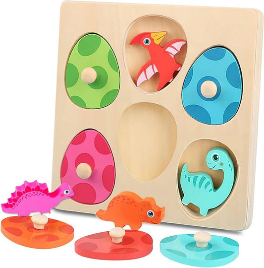 Dino Discovery Color Matching Puzzle with Egg Covers