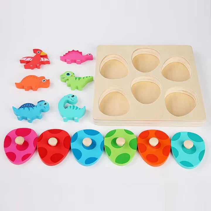 Dino Discovery Color Matching Puzzle with Egg Covers