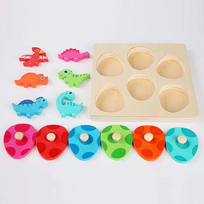 Dino Discovery Color Matching Puzzle with Egg Covers