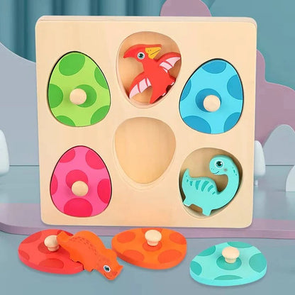 Dino Discovery Color Matching Puzzle with Egg Covers