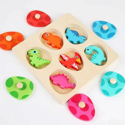Dino Discovery Color Matching Puzzle with Egg Covers