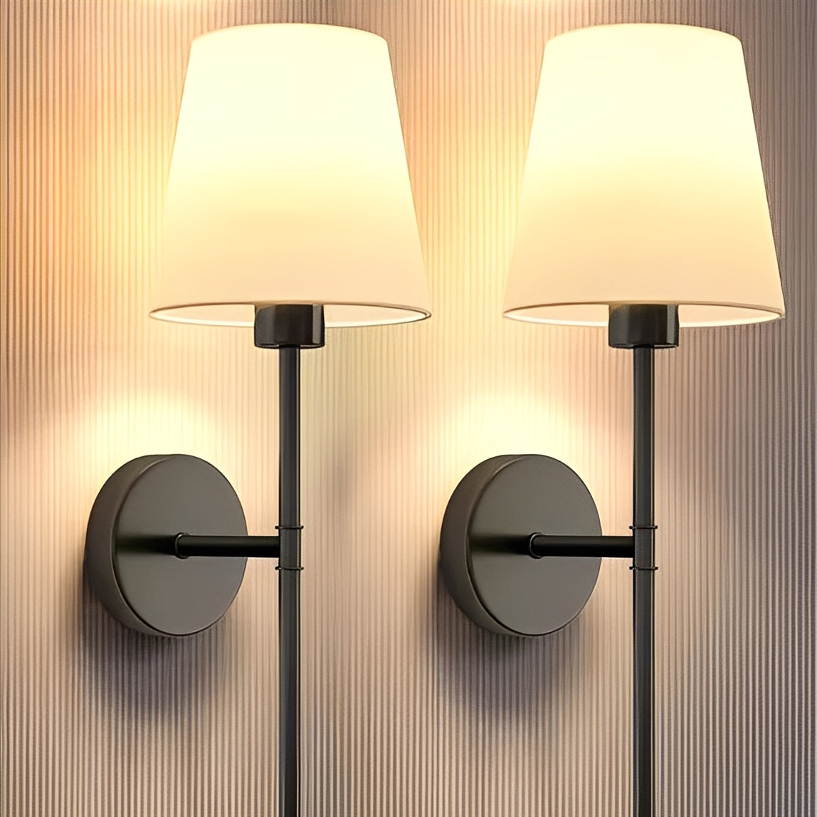 Cordless Ambient Wall Lights with Customizable Colors, Set of 2
