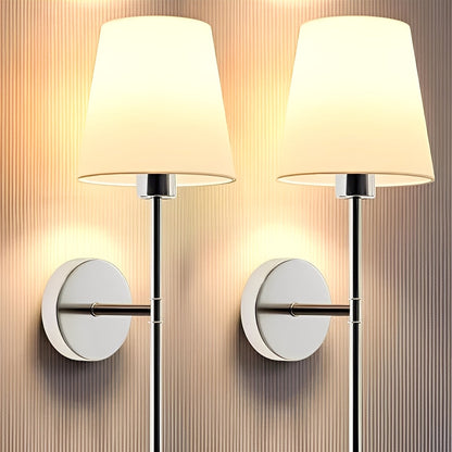 Cordless Ambient Wall Lights with Customizable Colors, Set of 2