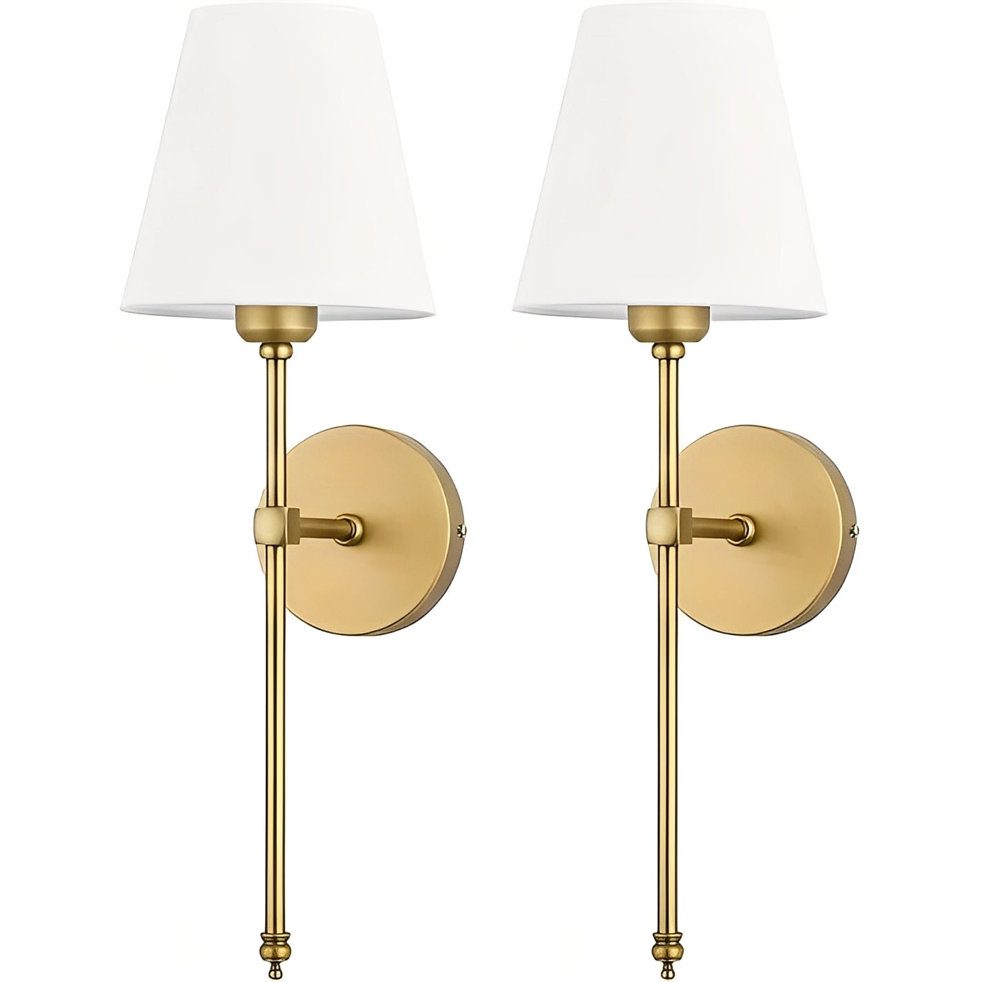 Cordless Ambient Wall Lights with Customizable Colors, Set of 2