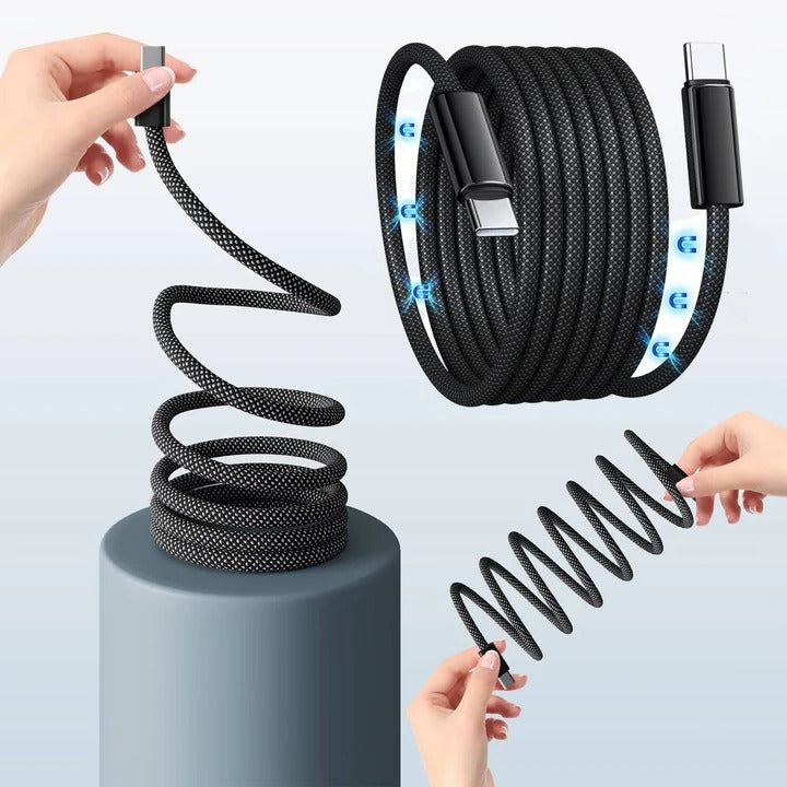 Smart Magnetic Charging Cable with Tangle-Free Design