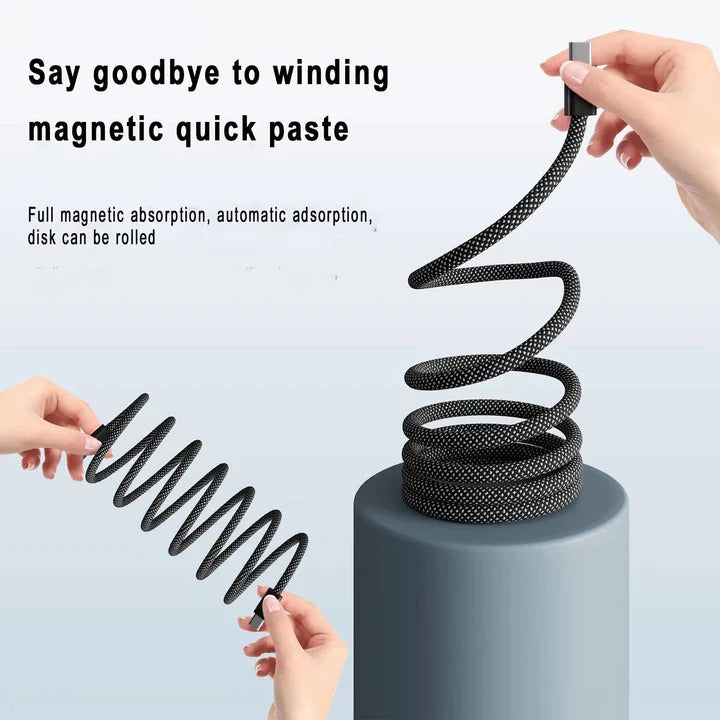 Smart Magnetic Charging Cable with Tangle-Free Design