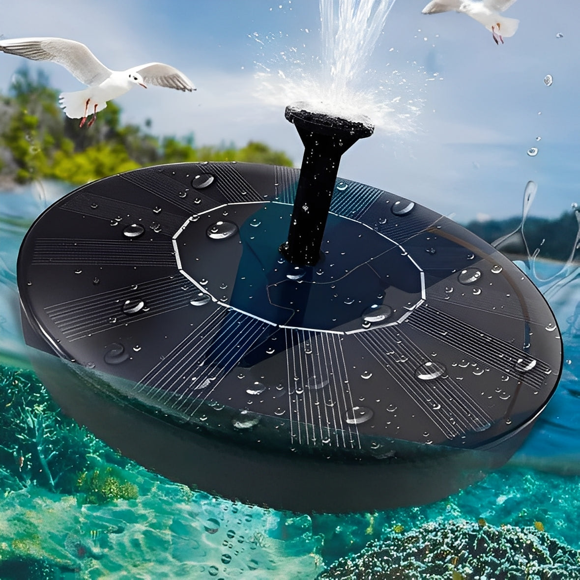 Eco-Friendly Solar Fountain Pump for Garden and Pond Decor