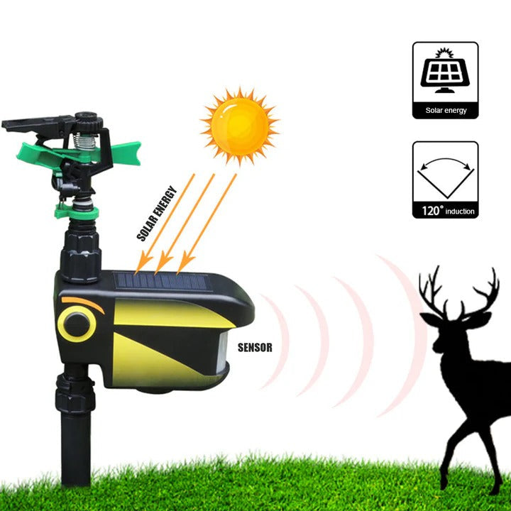 Eco-Friendly Motion-Sensing Animal Repellent Sprinkler