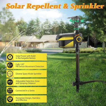 Eco-Friendly Motion-Sensing Animal Repellent Sprinkler