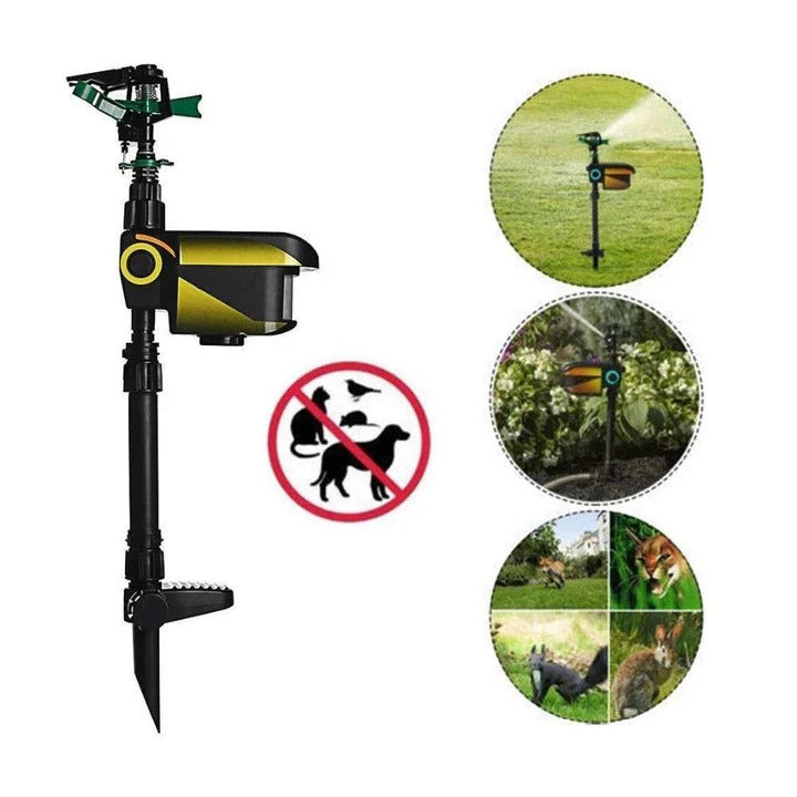 Eco-Friendly Motion-Sensing Animal Repellent Sprinkler