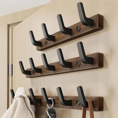 Chic Wall-Mounted Coat Hook with Rustic Appeal