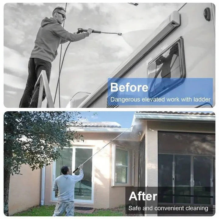 Versatile Pressure Washer Extension for High Reach Cleaning