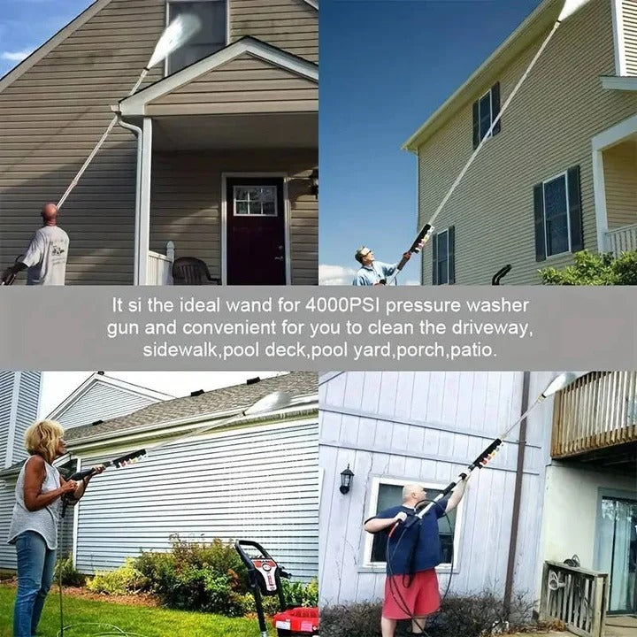 Versatile Pressure Washer Extension for High Reach Cleaning