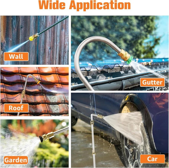Versatile Pressure Washer Extension for High Reach Cleaning