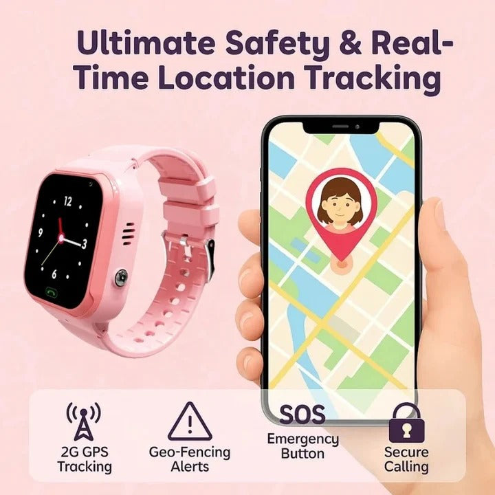 Smart Children's Watch with 4G Tracking and Communication